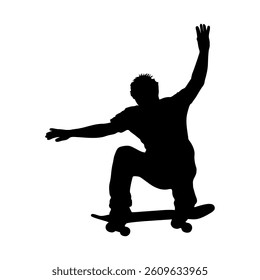 Skateboard Silhouette Vector Image And Illustration