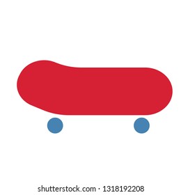 skateboard simlple art geometric illustration. Icon, graphic symbol, part of image design Various transport, city transportation and machinery
