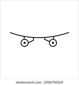 Skateboard simple vector icon design