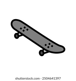 skateboard skate sport color icon vector. skateboard skate sport sign. isolated symbol illustration