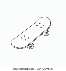 skateboard skater emoji symbol sign icon vector illustration