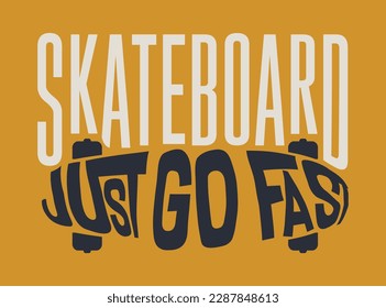 skateboard skater skate city vector for t-shirt