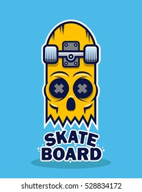 Skateboard skull design