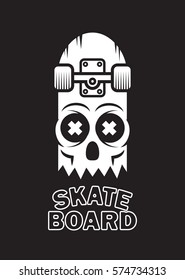 Skateboard skull design