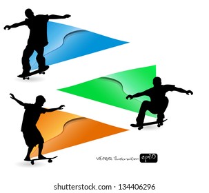 Skateboard. Vector deportivo