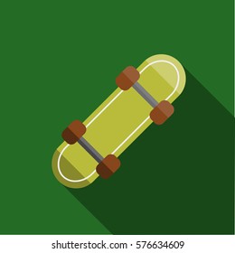 skateboard sport wheels green