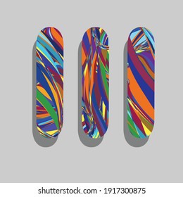 Skateboard sports icons dynamic cartoon
