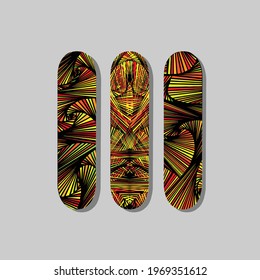 Skateboard sports icons dynamic pattern
