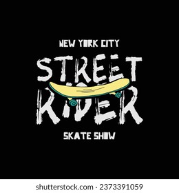 skateboard stylish t-shirt and apparel abstract design. Vector print, typography, poster