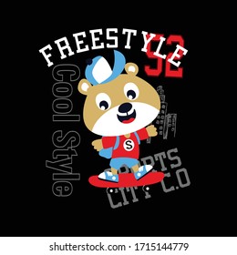 skateboard t shirt vector printing illustration