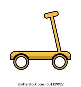 skateboard toy isolated icon