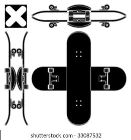 Skateboard Vector 03