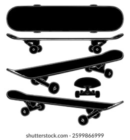 Skateboard Vector 11. Illustration Isolated On White Background. A Vector Illustration Of Skate Board.