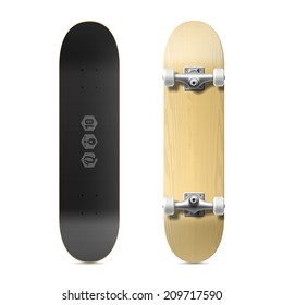 Skateboard. Vector.