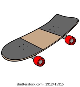 Skateboard Vector Cartoon Illustration 80s Style Stock Vector (Royalty ...