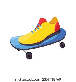 Skateboard vector colorful stickers Icon Design illustration. EPS 10 File