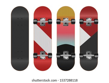 Skateboard vector design illustration isolated on white background