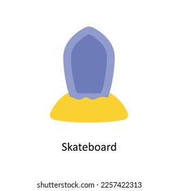 Skateboard vector Flat Icons. Simple stock illustration stock illustration