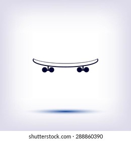 skateboard vector icon