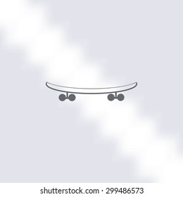 skateboard vector icon