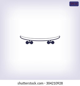 skateboard vector icon