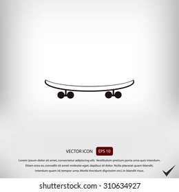 skateboard vector icon