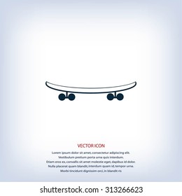 skateboard vector icon