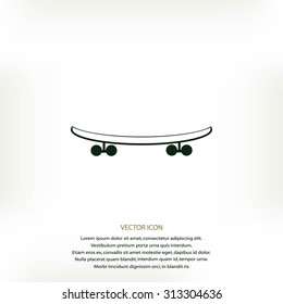 skateboard vector icon