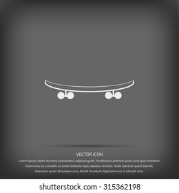 skateboard vector icon
