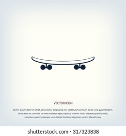 skateboard vector icon
