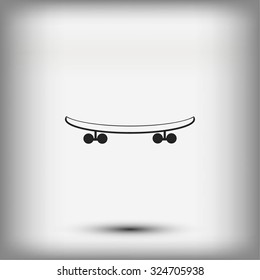 skateboard vector icon
