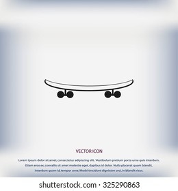 skateboard vector icon