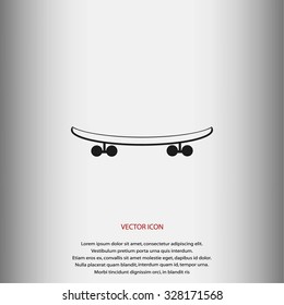 skateboard vector icon