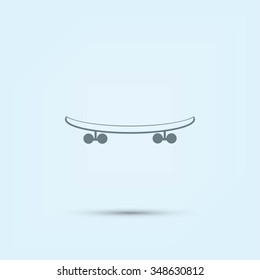 skateboard vector icon