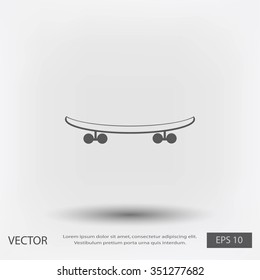 skateboard vector icon