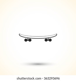 skateboard vector icon