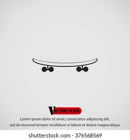 skateboard vector icon