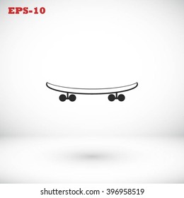 skateboard vector icon