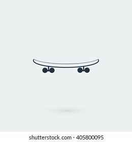 skateboard vector icon
