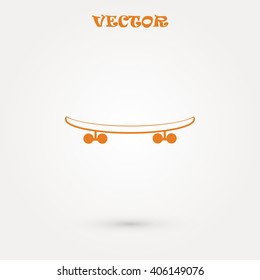 skateboard vector icon