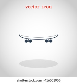 skateboard vector icon