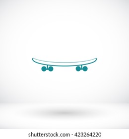 skateboard vector icon