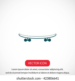 skateboard vector icon