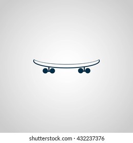 skateboard vector icon