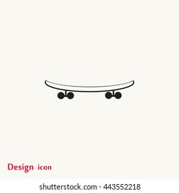 skateboard vector icon
