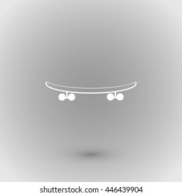 skateboard vector icon