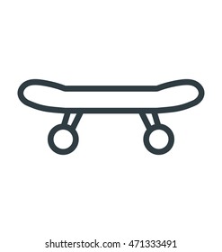 Skateboard Vector Icon
