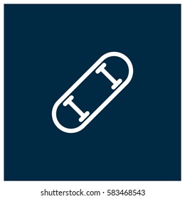 Skateboard vector icon