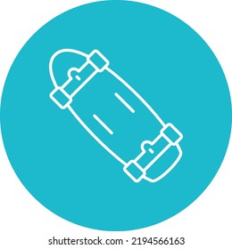 Skateboard vector icon. Can be used for printing, mobile and web applications.