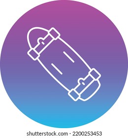 Skateboard vector icon. Can be used for printing, mobile and web applications.